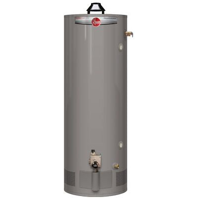 RHEEM 50 GALLON LP GAS WITH BRASS DRAIN